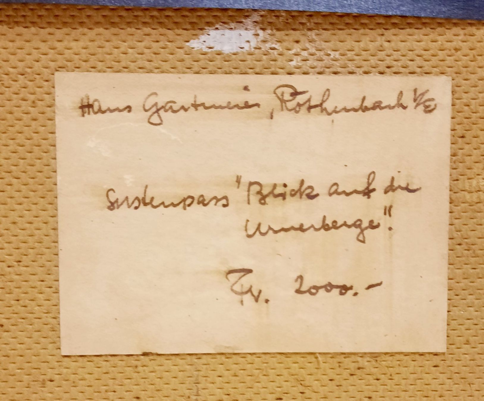 Dipinti: HANS GARTMEIER 1910- 1986 – Usato da Genève venduto da Enigme8 1