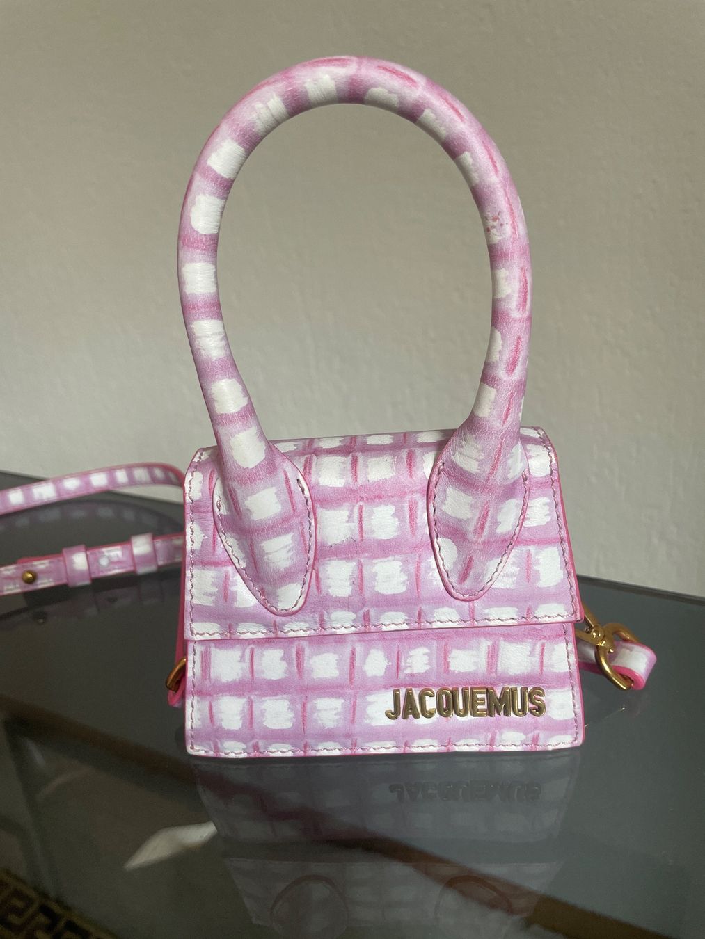 Jacquemus Taschen für Damen: Jacquemus Tasche pink/weiss – Gebraucht aus Belp von ali_92d8 1