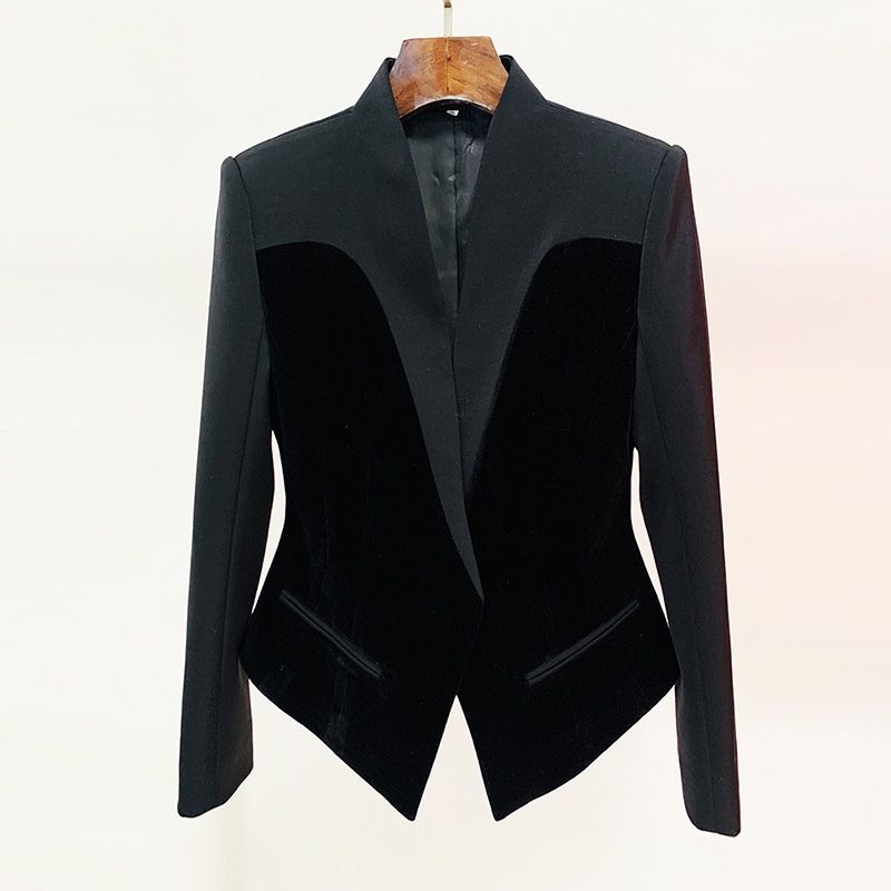 Giacche: Blazer nero stoffa e velluto – Nuovo e nell'imballaggio originale da Zürich venduto da fed_vh9n