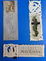 3 religiöse Buchzeichen ca. 16 x 5 cm