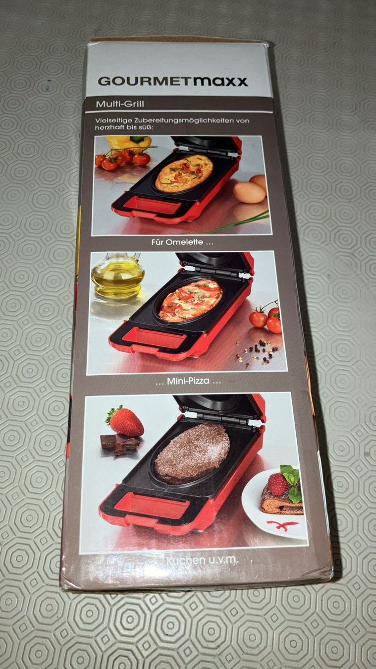 Elettrodomestici da cucina: Multi-Grill Gourmetmaxx (nuovo) – Nuovo e nell'imballaggio originale da Melano venduto da H-Sara 2