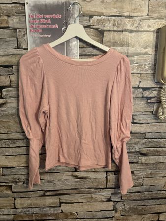 Pullover rosa Gr. S Pufferärmel