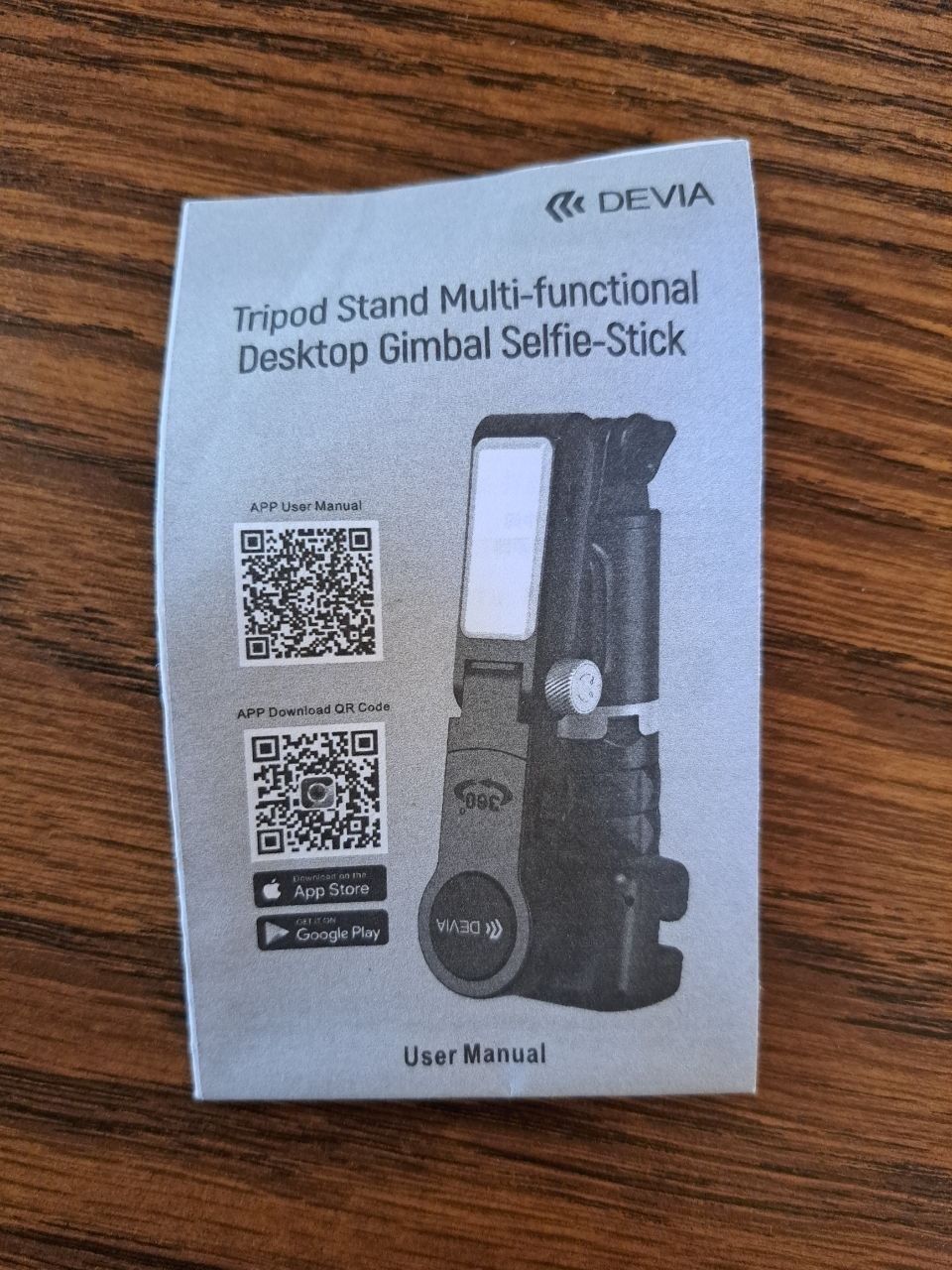 Stative & Stativköpfe: Devia Multifunktionaler Gimbal Selfie-Stick mit Stativ – Defekt aus Inden von Delocepe 3