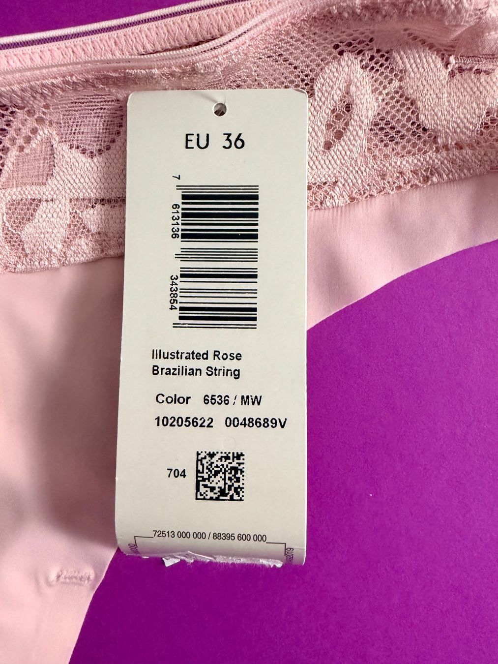 Triumph Altra biancheria intima: TRIUMPH, Brazilian String ILLUSTRATED ROSE, Grösse 36, Rosa – Nuovo e nell'imballaggio originale da Rudolfstetten venduto da gst_g7xl 2