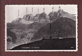 CHAMPERY - Le Calvaire - Dents du Midi avec noms de pointes