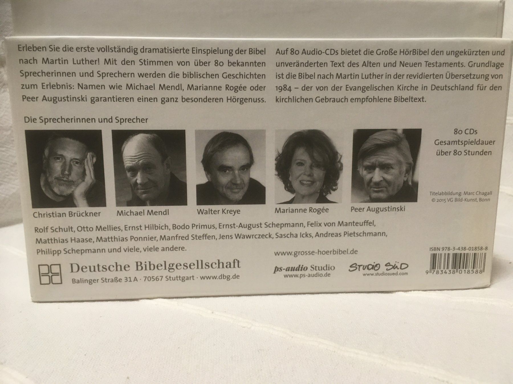 Audiolibri: Die Grosse HörBibel 80 Cds / Bibel auf CD – Usato da Marbach LU venduto da Hoheduene 3