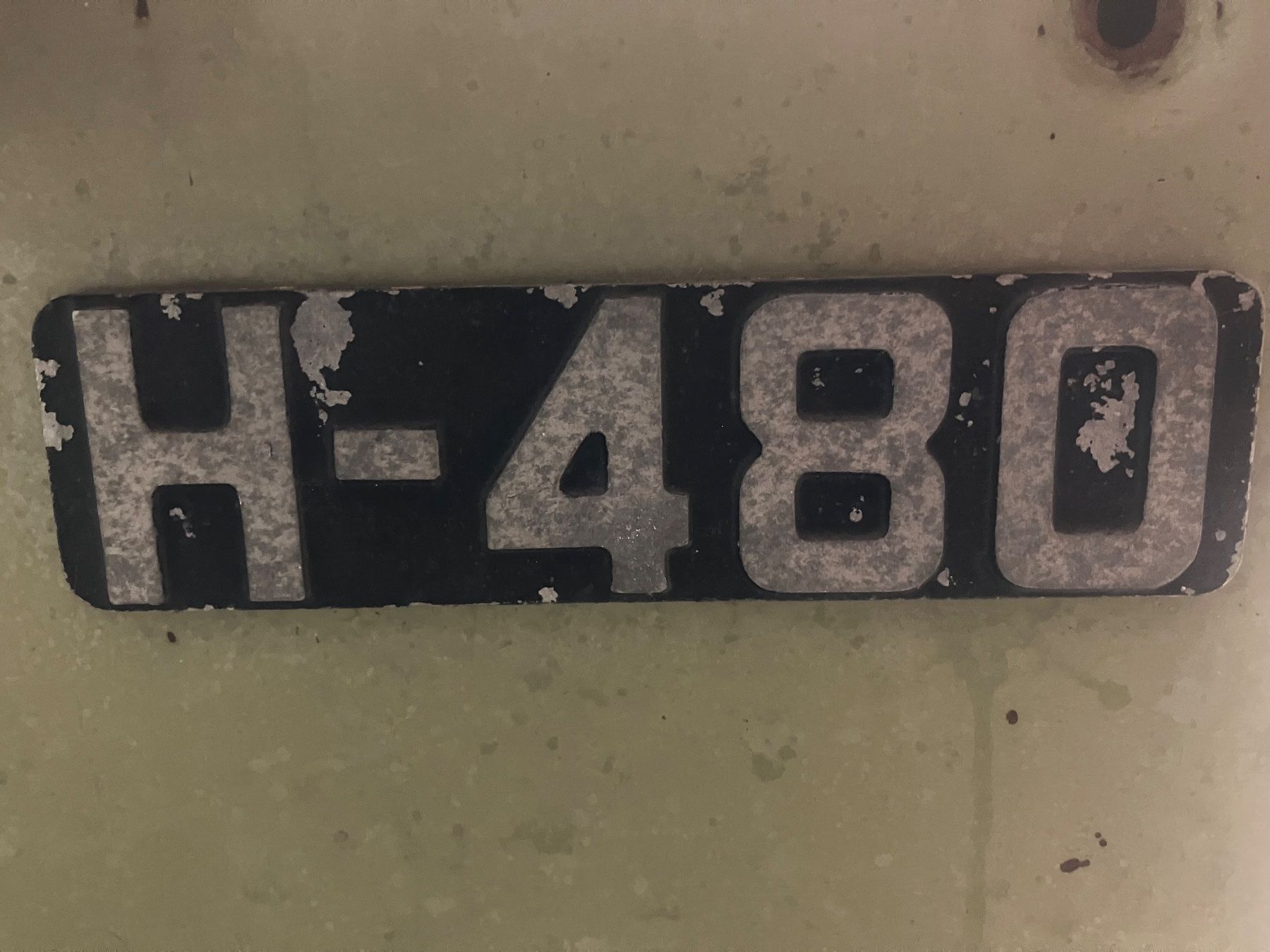 Hürlimann Insegne: Typenschild H-480 – Usato da Lommis venduto da gorenc-swiss