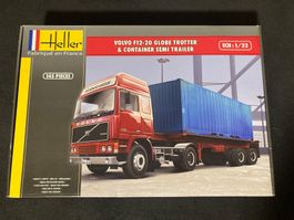 Volvo F12-20 Globetrotter%Container Semi Trailer von Heller