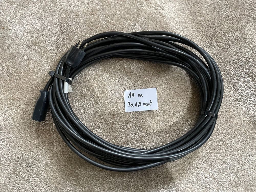 Full Body Verlängerungskabel 14 Meter – 1,5 Mm², 13A/240V, Blau, IP44, Für Werkzeug & Beleuchtung