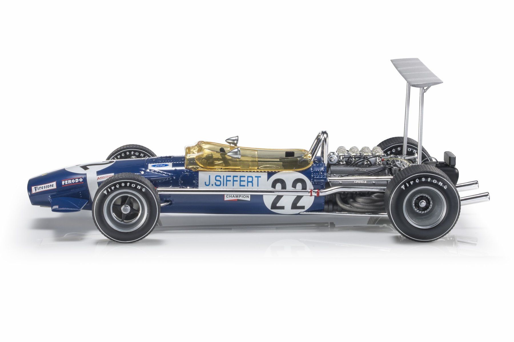 Lotus Ford Type 49B F1 1/18 Exoto 97009 - Siffert British GP 1968 - Excellent état