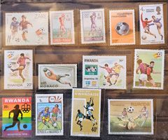 Motive football - Briefmarken **