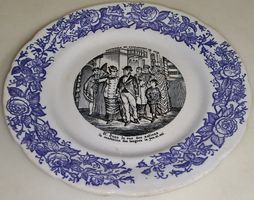 Antiker Teller Choisy-le-Roi Exposition 1878 ca 19.5cm