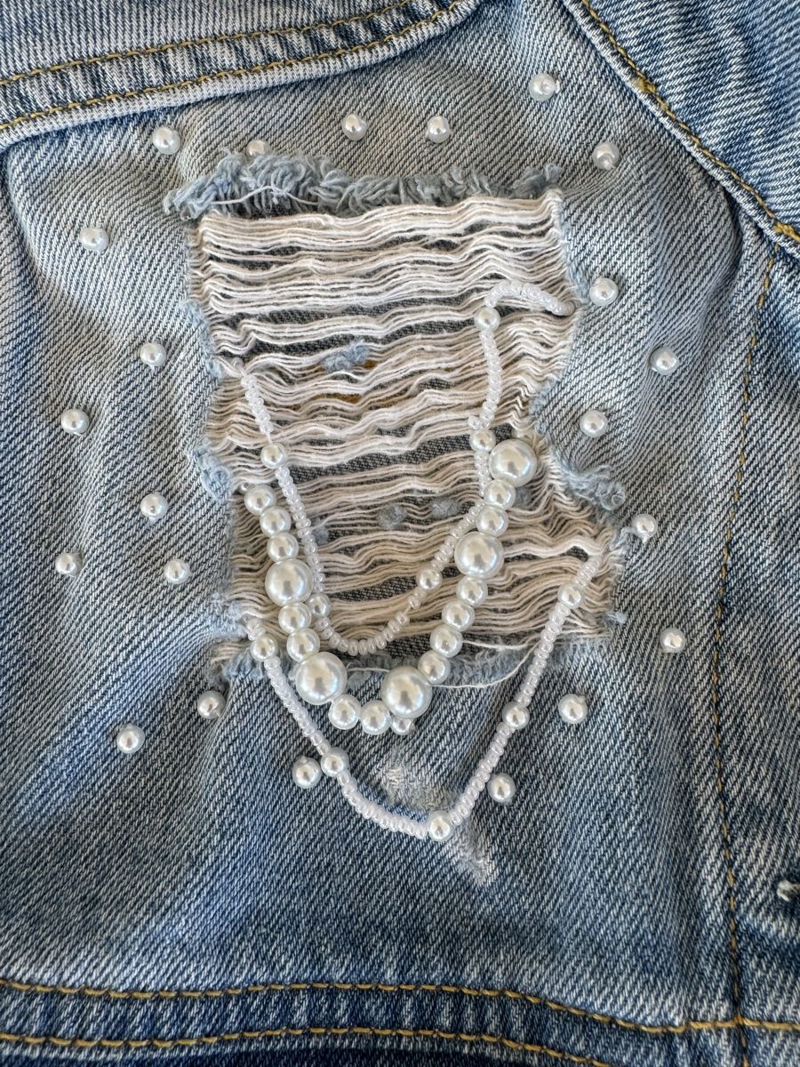Guess Jacken: GUESS Denim Jacket With Pearls, Size XS – Neu (gemäss Beschreibung) aus Forch von ele_9gsf 6