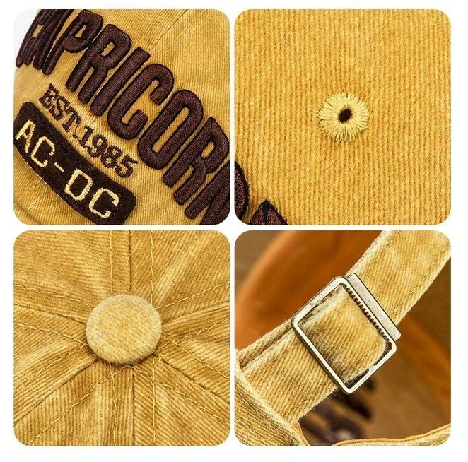 Copricapi, berretti & cappellini: Gelbe Retro gewaschene Cap Capricorn – Nuovo e nell'imballaggio originale da Lausanne venduto da FASHION-WORLD-SHOP 3