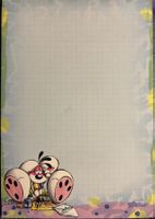 Vintage Diddl-Blatt A5 Nr. 236, Diddl schreibt Brief, Tinte