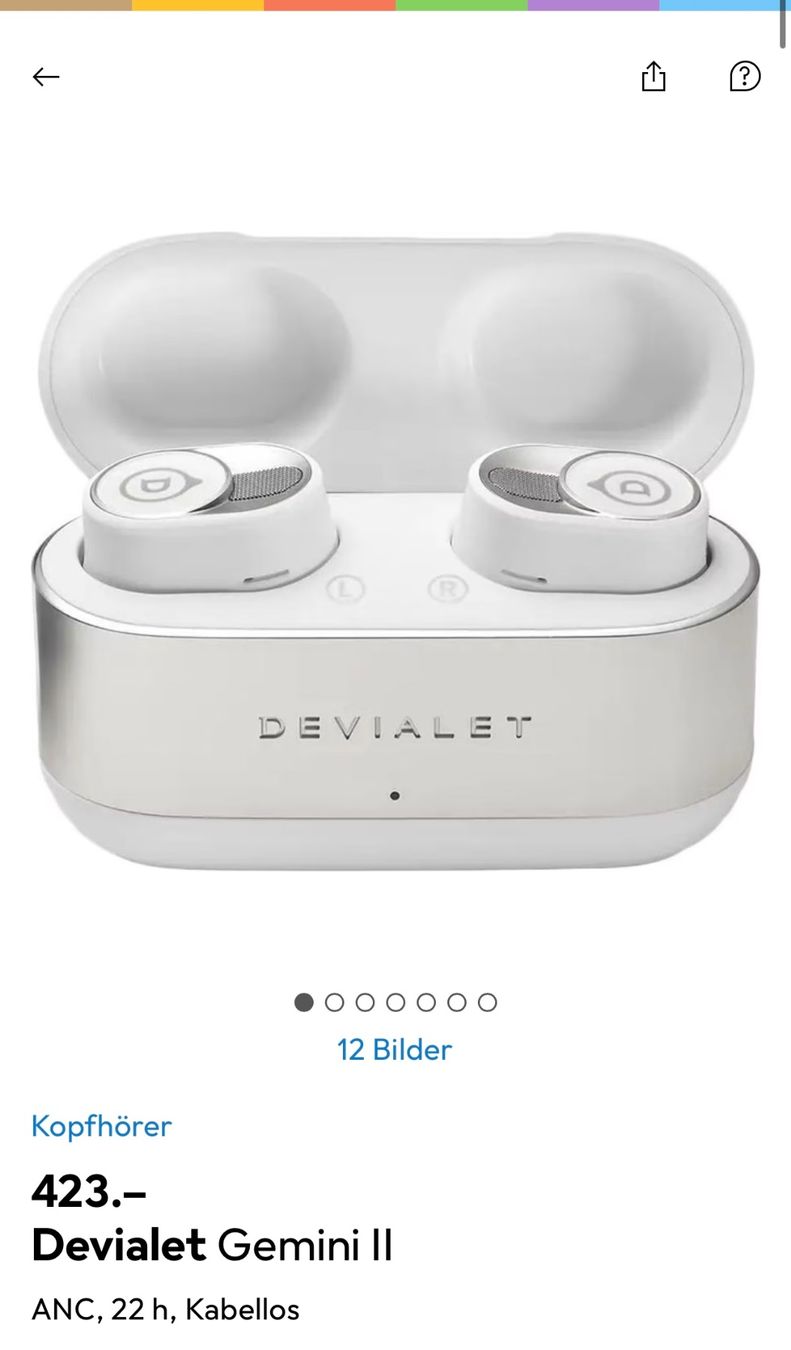 Devialet Casques audio: Devialet gemini 2 – Neuf avec emballage d'origine à Kleindöttingen par spe_6mzf 1