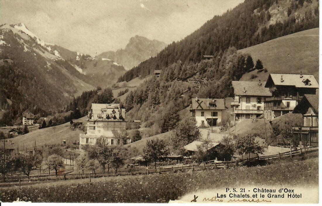 Cartoline postali: Château d`Oex  1911 – Usato da Hochdorf venduto da Ziegel-16