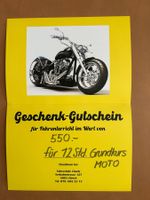Grundkurs Motorrad 12 Stunden / Fahrunterricht Wert CHF 550