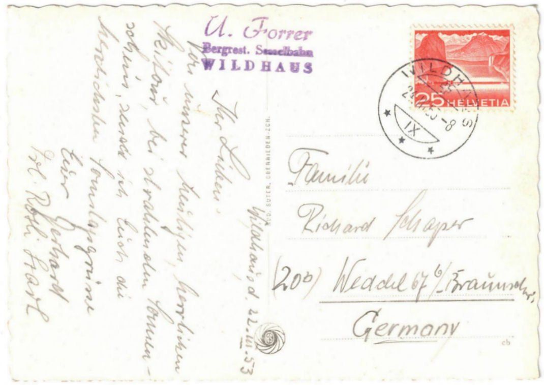 Cartoline postali: Wildhaus - Sessellift – Usato da Binningen venduto da Mountainrider 1