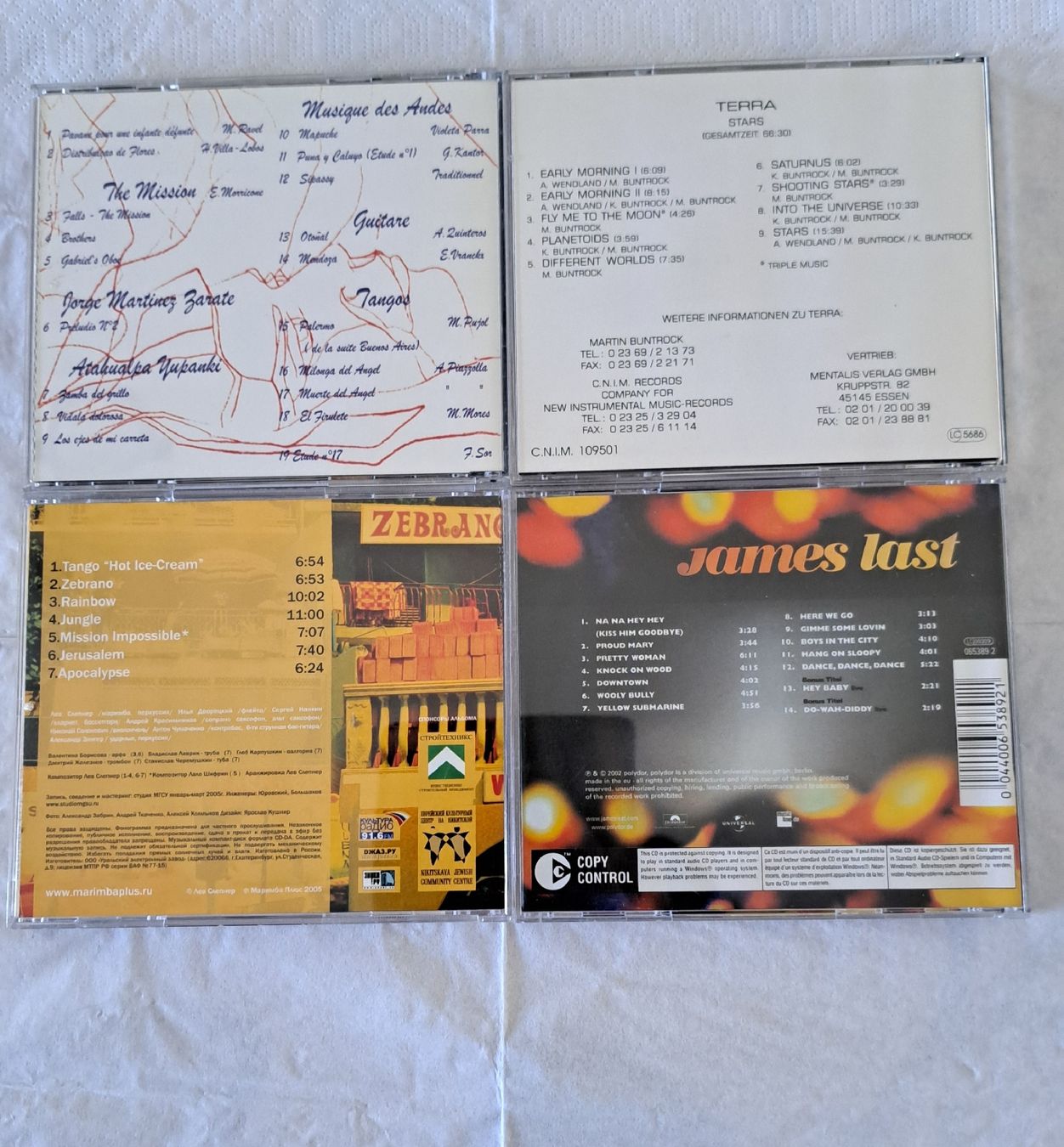 CD: 4 CDs - Easy Listening / Instrumental – Usato da Winterthur venduto da ml2_58mm 1