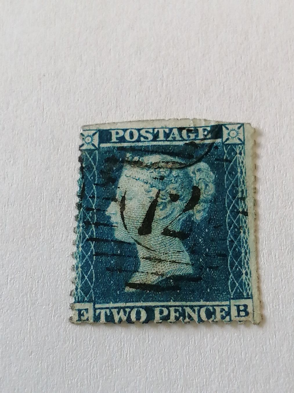 Tutti i francobolli: Two Pence Blue 1855  – Usato da Happerswil venduto da tschergi
