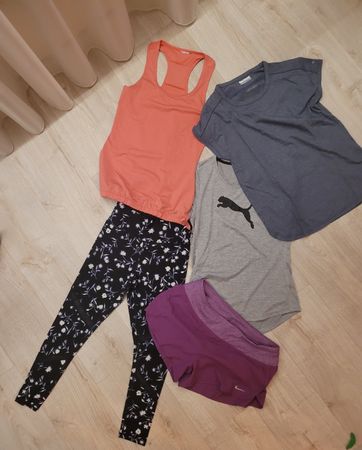Sportoutfit (5 Teile) - Nike, Puma, Adidas Grösse S