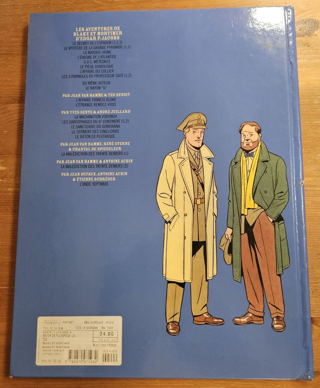 Fumetti: Blake et Mortimer N 23 BE- G.FORMAT Le Bâton de Plutarque – Usato da Prévonloup venduto da bitume1975 3