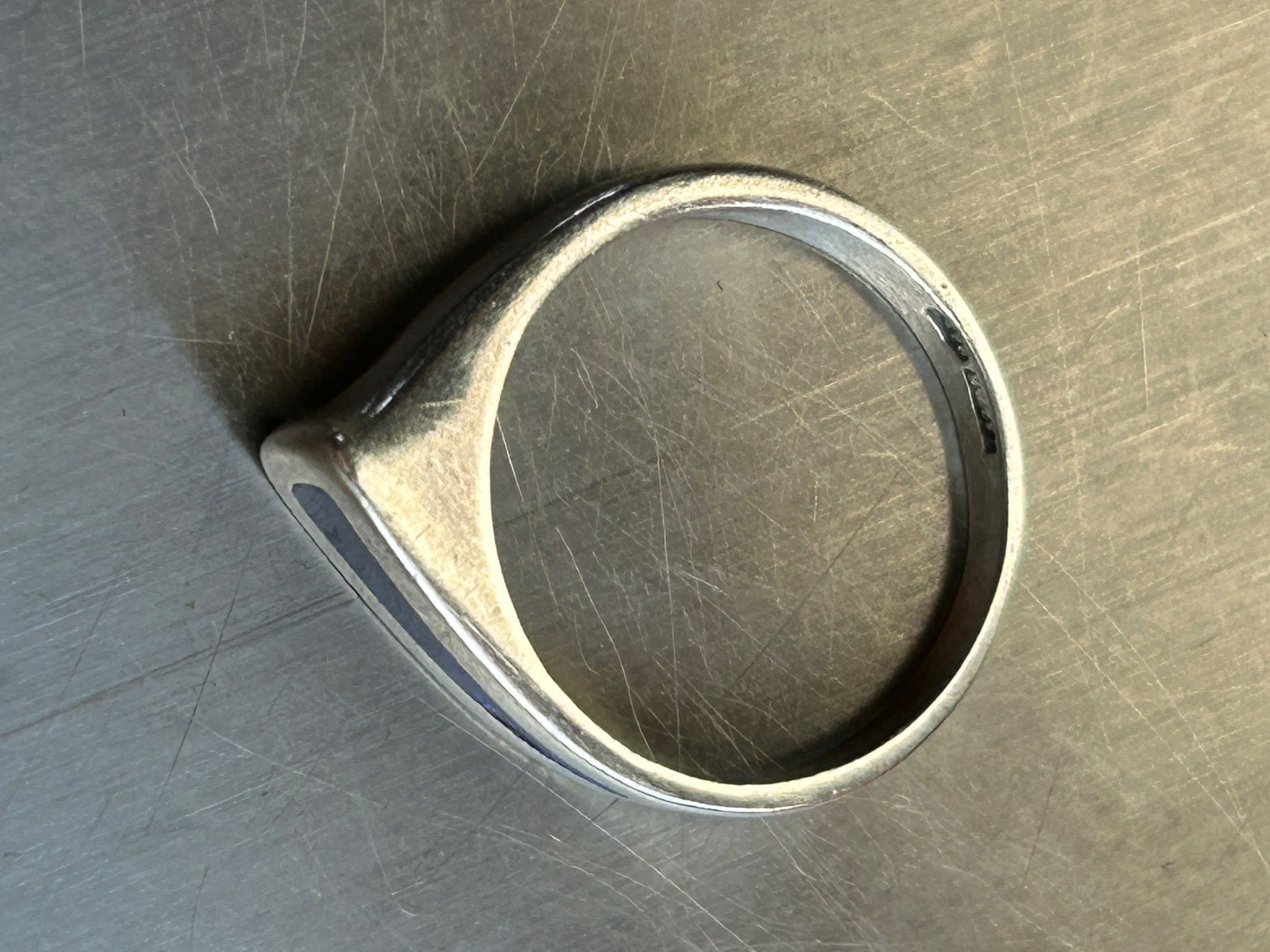 Anelli: Silberring mit blauem Stein, Gr. 50 – Usato da Laufen venduto da Bellebellezza 7