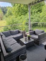 Rattanlounge - in gutem Zustand