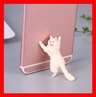 Handyhalter Katze Cat Weiss Handyholder Natelhalter Stand