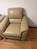Ledersessel elektrisch verstellbar beige guter Zustand
