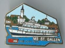 Placchette & Badge: MS St.Gallen Schiff-Pin – Usato da Zürich venduto da t24_de