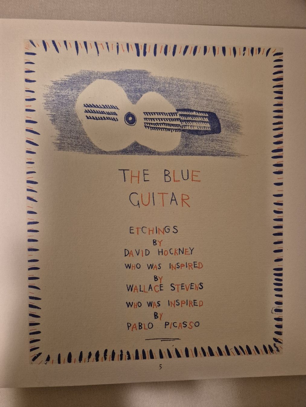 Libri: The Blue Guitar David Hockney. Wallace Stevens. – Usato da Basel venduto da dsc_bnp7 5