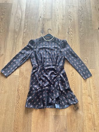 Sandro Kleid mit Juwelenkragen, Gr. 38, neuwertig, elegan...