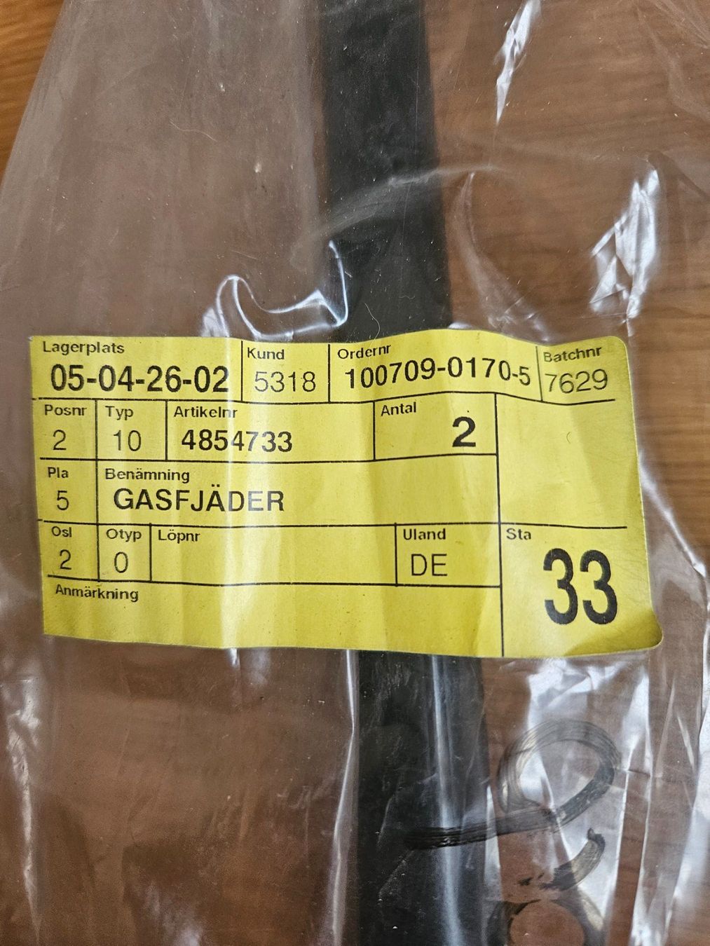 Saab Alle Autoersatzteile: SAAB Heckklappenstossdämpfer – Neu und originalverpackt aus Marbach SG von Pinnie62 2