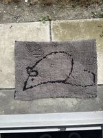 Katzentoilettenmatte DGS Grau mit Maus