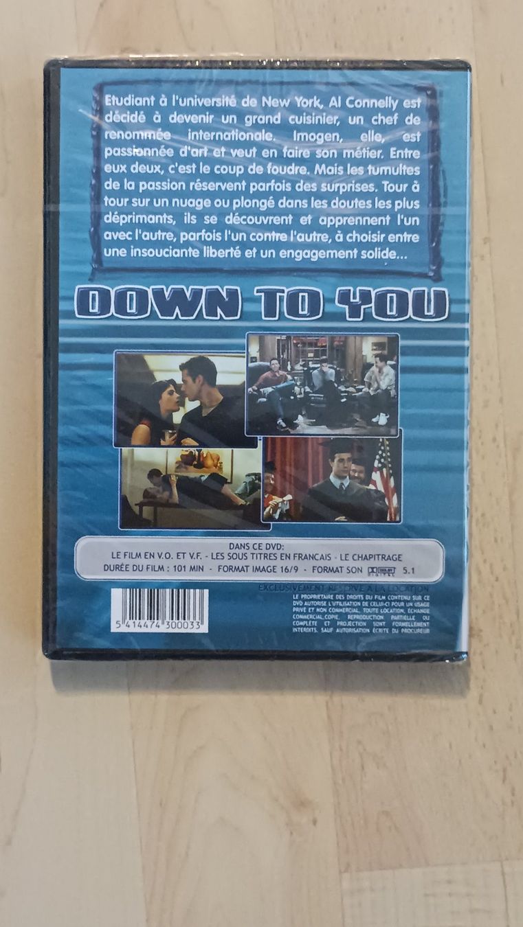 Tutti i DVDs: Down to You DVD – Nuovo e nell'imballaggio originale da Embrach venduto da S24ch 1