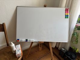 Magnetisches Whiteboard 90×60 cm inkl. Marker & Reinigungsse