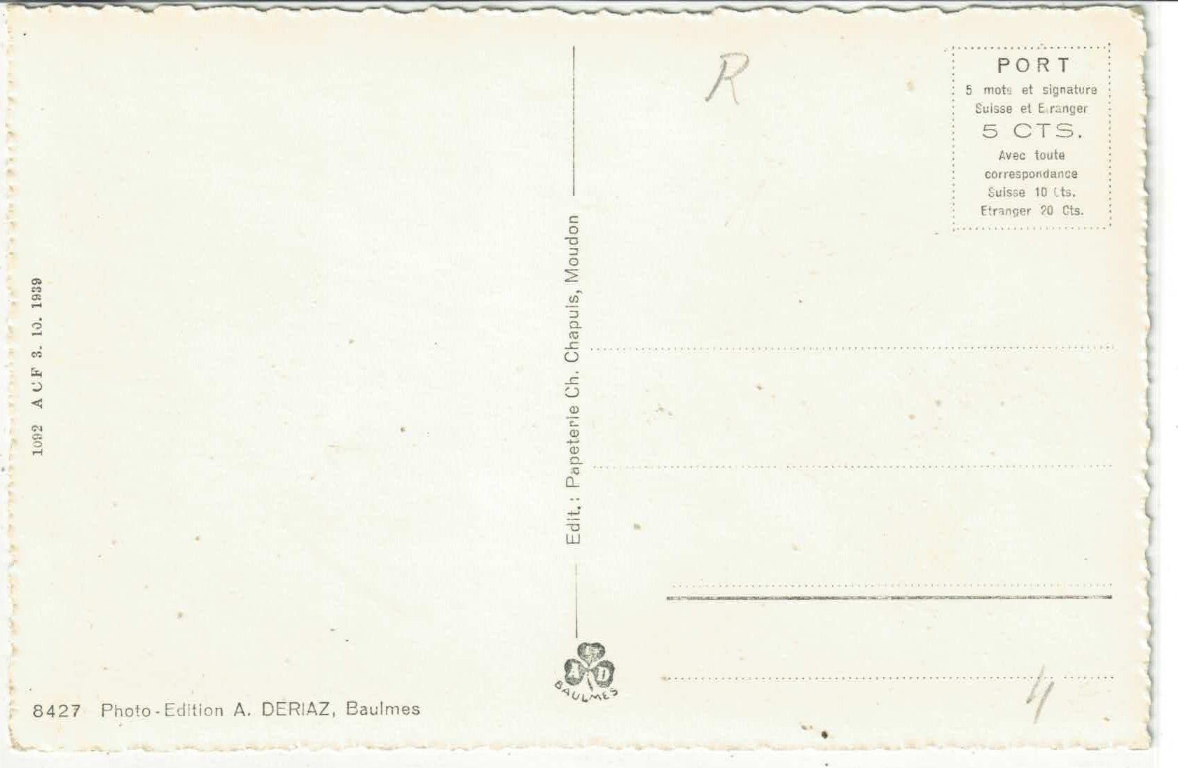 Cartoline postali: Moudon et le Bourg – Usato da Ettingen venduto da Kartenplanet 1