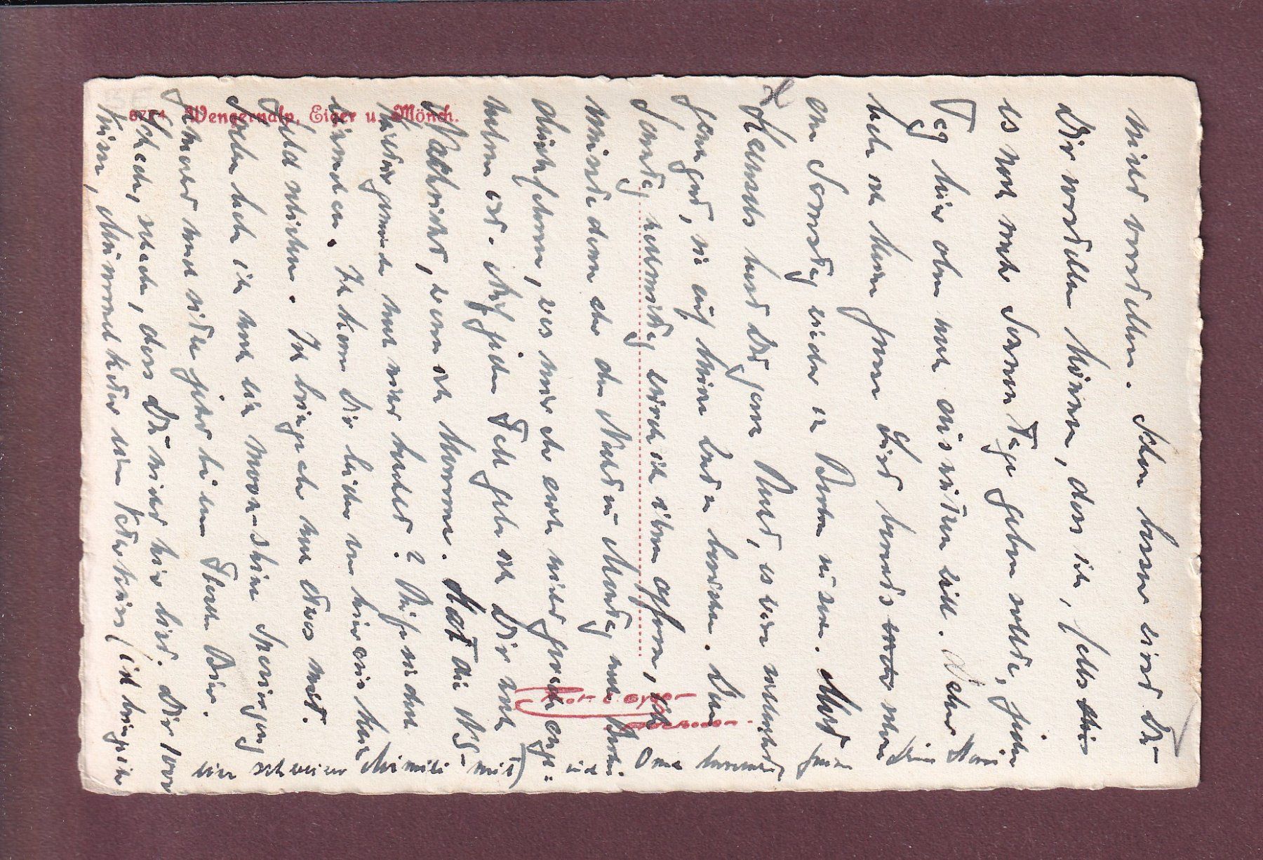 Cartoline postali: WENGERNALP - Eiger - Mönch - E. Gyger – Usato da Pully venduto da nicecards 1