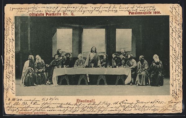 Cancelleria postale: Oberammergau, Passionsspiele 1900, Postk – Usato da Berlin venduto da bartko-reher