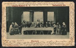 Oberammergau, Passionsspiele 1900, Postk