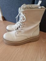 Schnürboots Boots Stiefel Beige Vegan Gr. 39