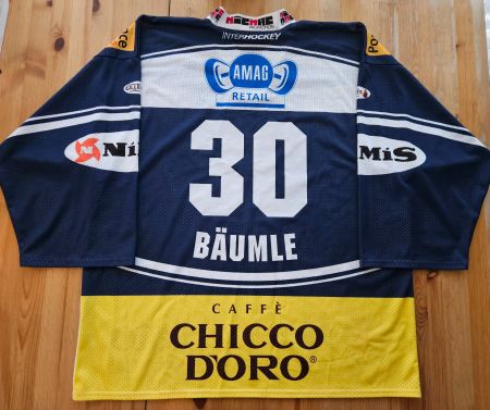 HC Ambrì-Piotta Trikot #30 Bäumle Gr. XL NLA HCAP Hockey