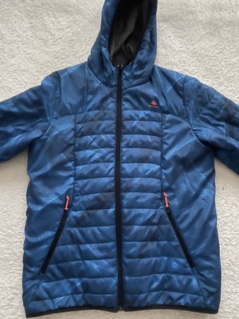 Quechua Jacke blau mit Kapuze Grösse 161-172 cm gebraucht