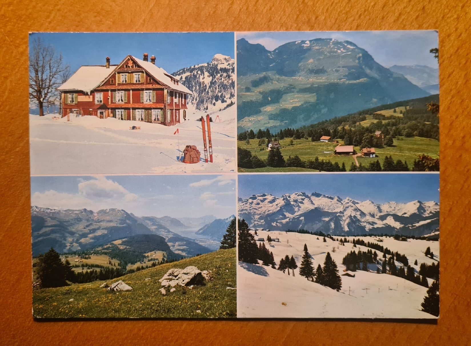 Ansichtskarten: Bergrestaurant Oberberg ob Schwyz, Illgau – Gebraucht aus Ebikon von Donar50