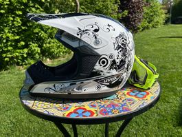 Casque motocross-enduro UVEX SX 270 avec lunetttes 100%