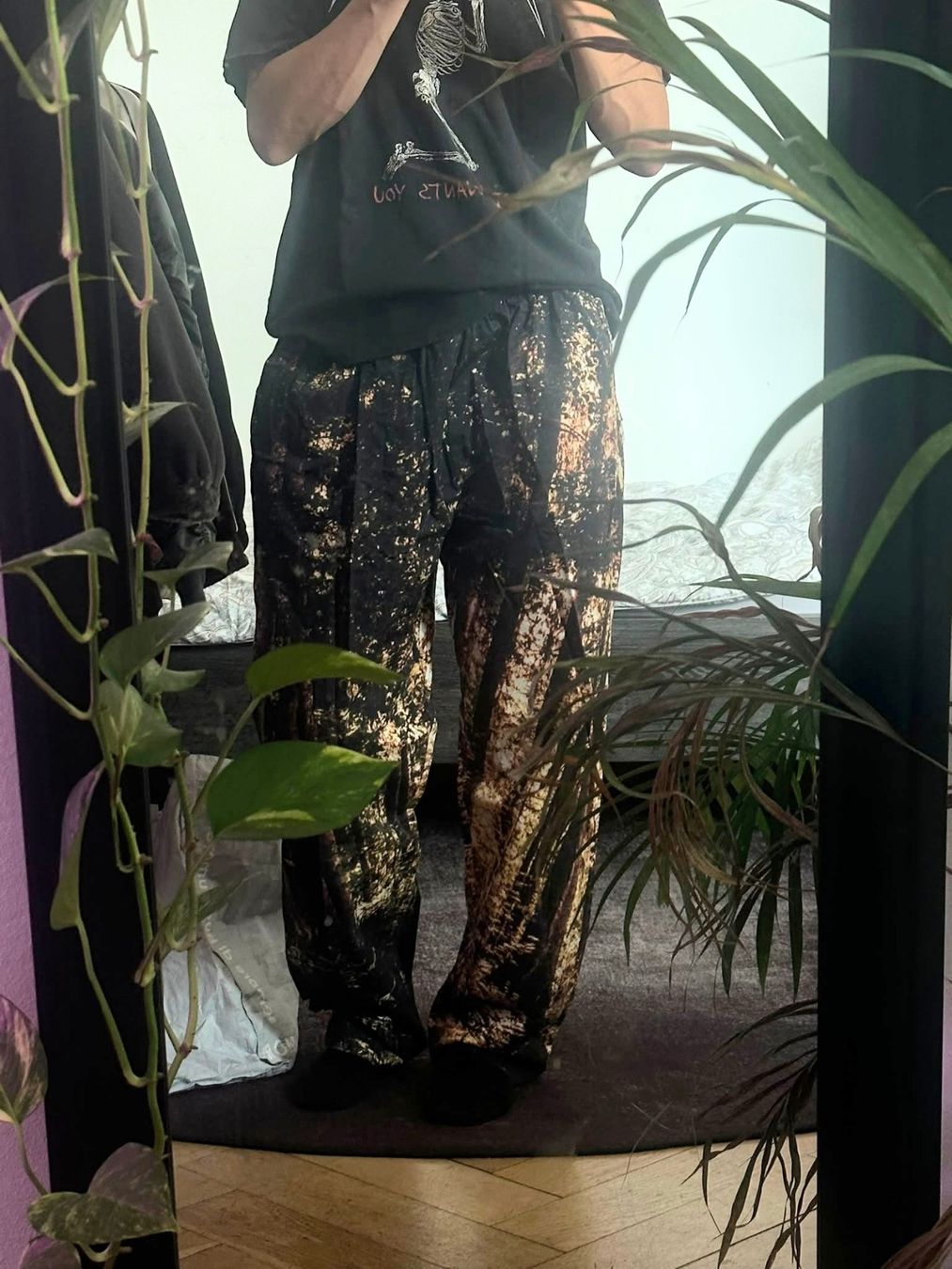 Pantaloni: Black Scale Forest-Print Hose - Leflah – Usato da Zürich venduto da har_hmf2