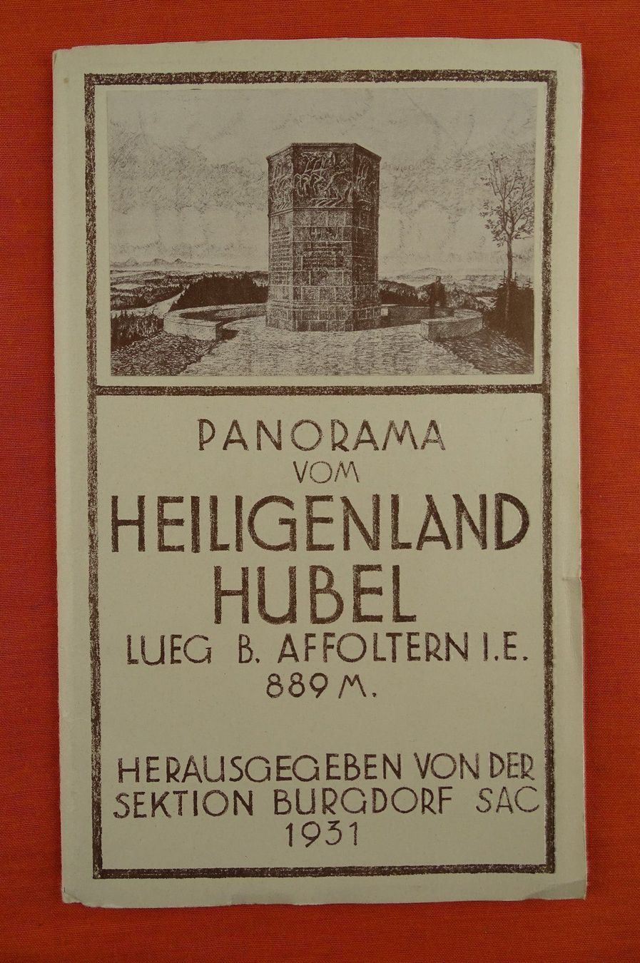 Cartes géographiques & atlas: PANORAMA VOM HEILIGENLAND HUBEL – D'occasion à Grüningen par Kartensammler