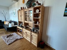 Wohnwand Massivholz Kiefer 3-teilig guter Zustand